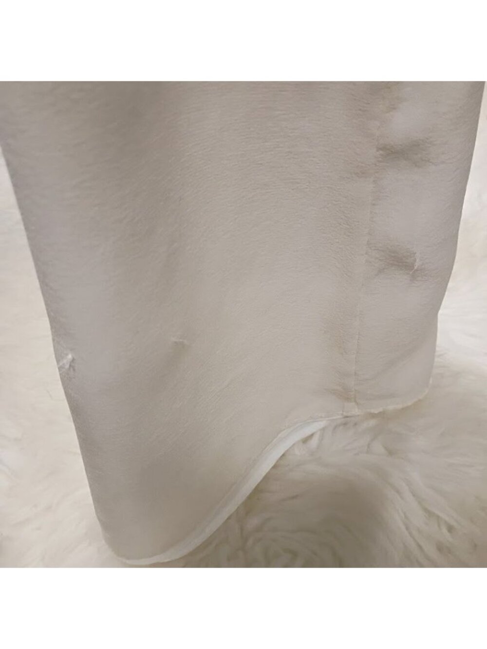 Alice + Olivia White Strappy V-Neck Camisole Top XS Polyester Blend - Picture 12 of 13